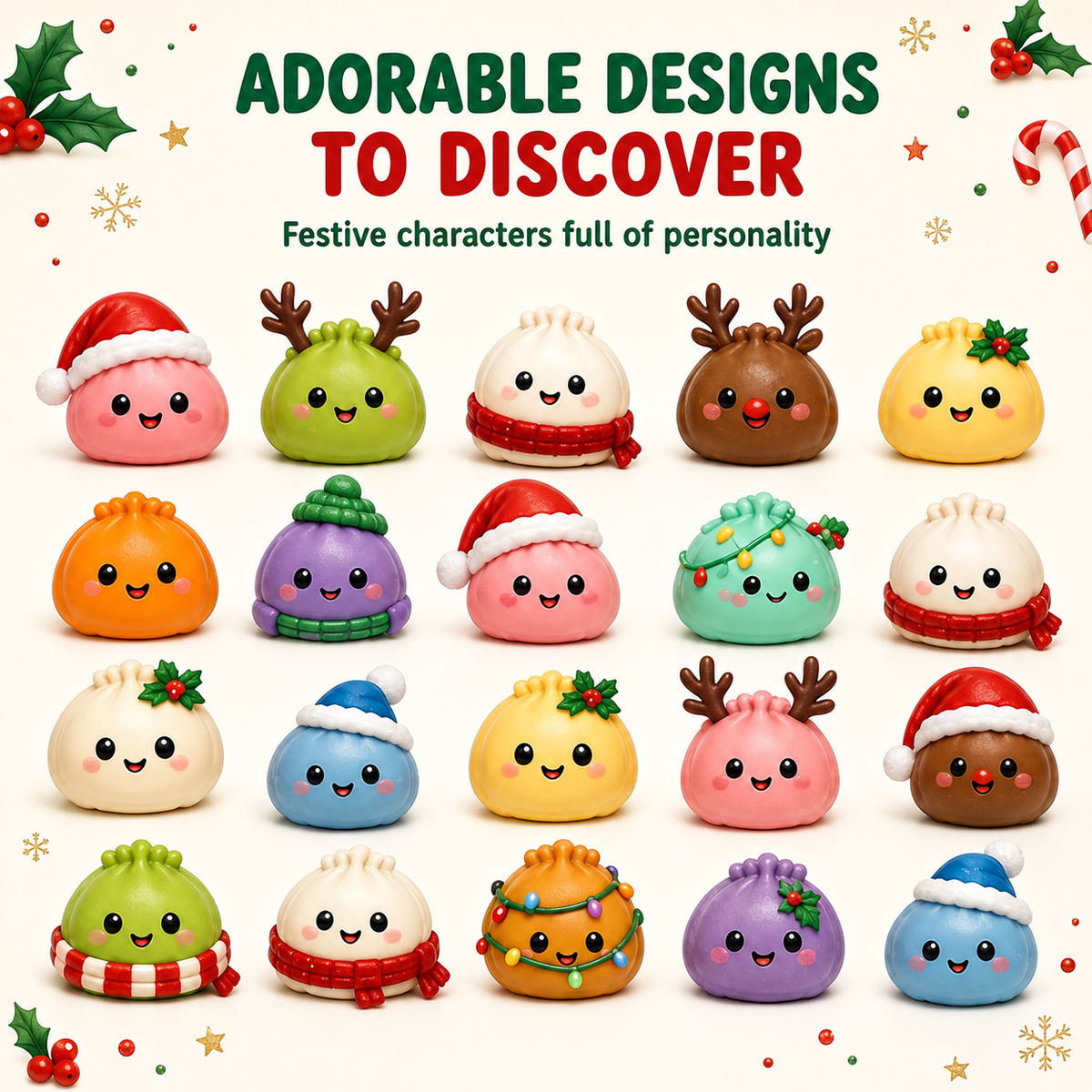 💥LAST DAY 49% OFF🎄Christmas Mini Squishies Advent Calendar 2026