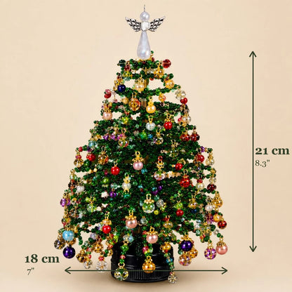 🎄✨ DIY Beaded Christmas Tree Kit – 🎅Create Your Own Sparkling Holiday Decoration