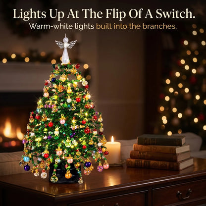 🎄✨ DIY Beaded Christmas Tree Kit – 🎅Create Your Own Sparkling Holiday Decoration