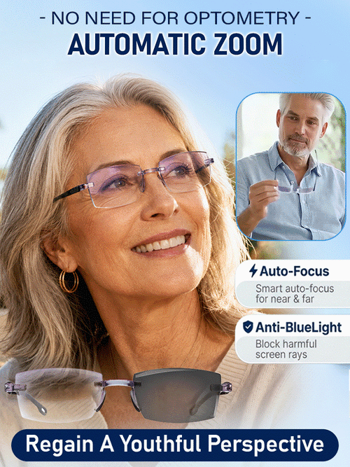 [Regain Your Youthful Vision] Smart Zoom Diamond-Cut Reading Glasses