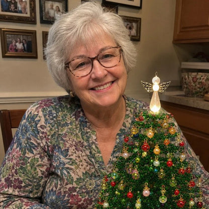 🎄✨ DIY Beaded Christmas Tree Kit – 🎅Create Your Own Sparkling Holiday Decoration